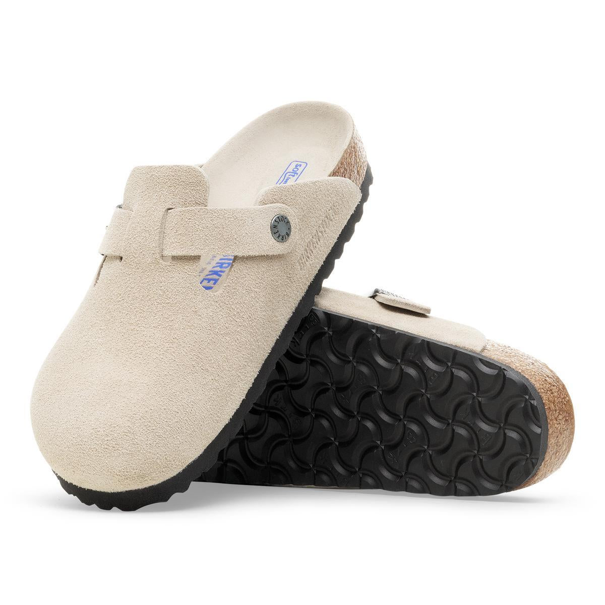 Birkenstock | Boston SFB Suede Regular - Oyster