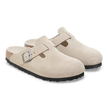 Birkenstock | Boston SFB Suede Regular - Oyster
