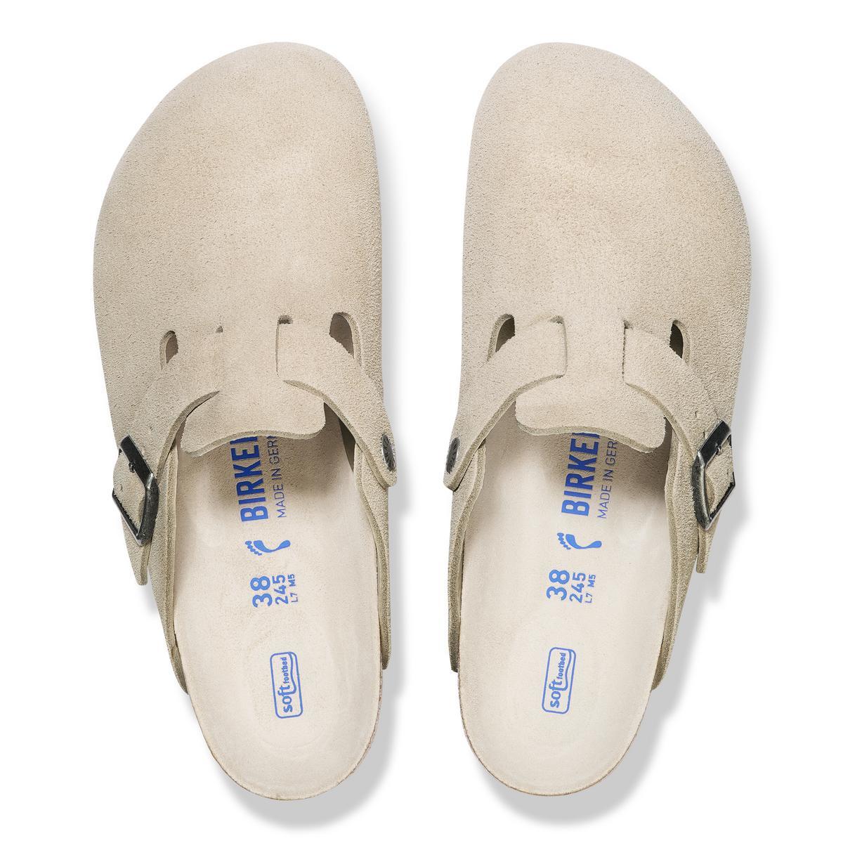 Birkenstock | Boston SFB Suede Regular - Oyster