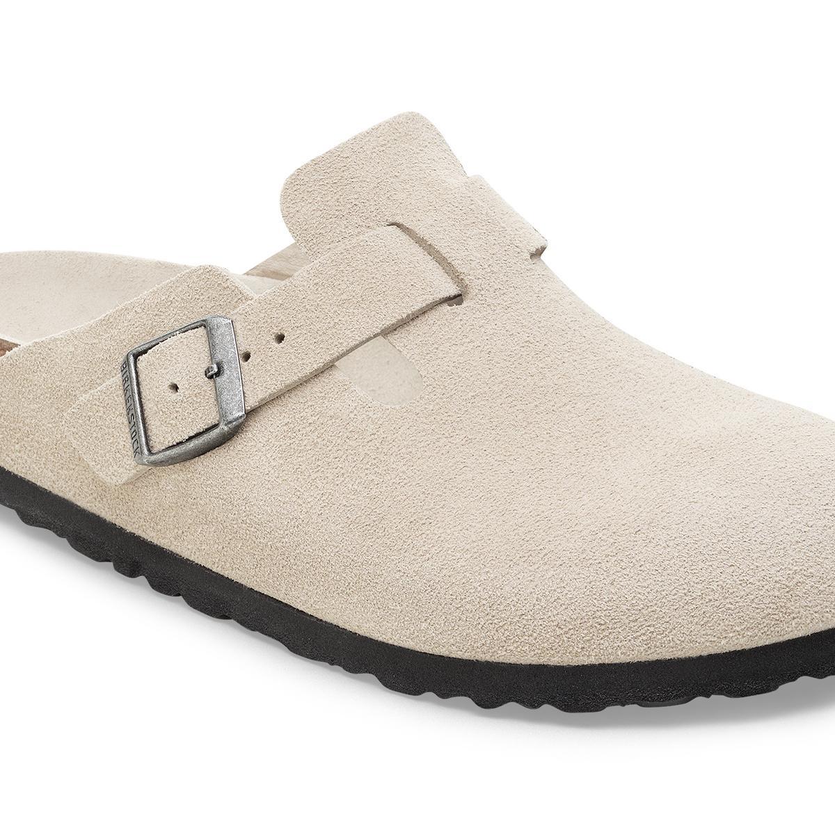 Birkenstock | Boston SFB Suede Regular - Oyster