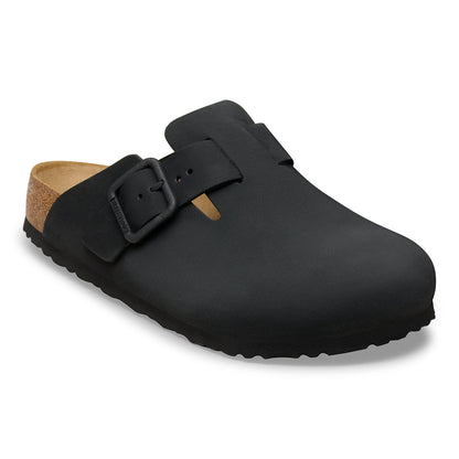 Birkenstock | Boston Wire Buckle Nubuck Regular - Black