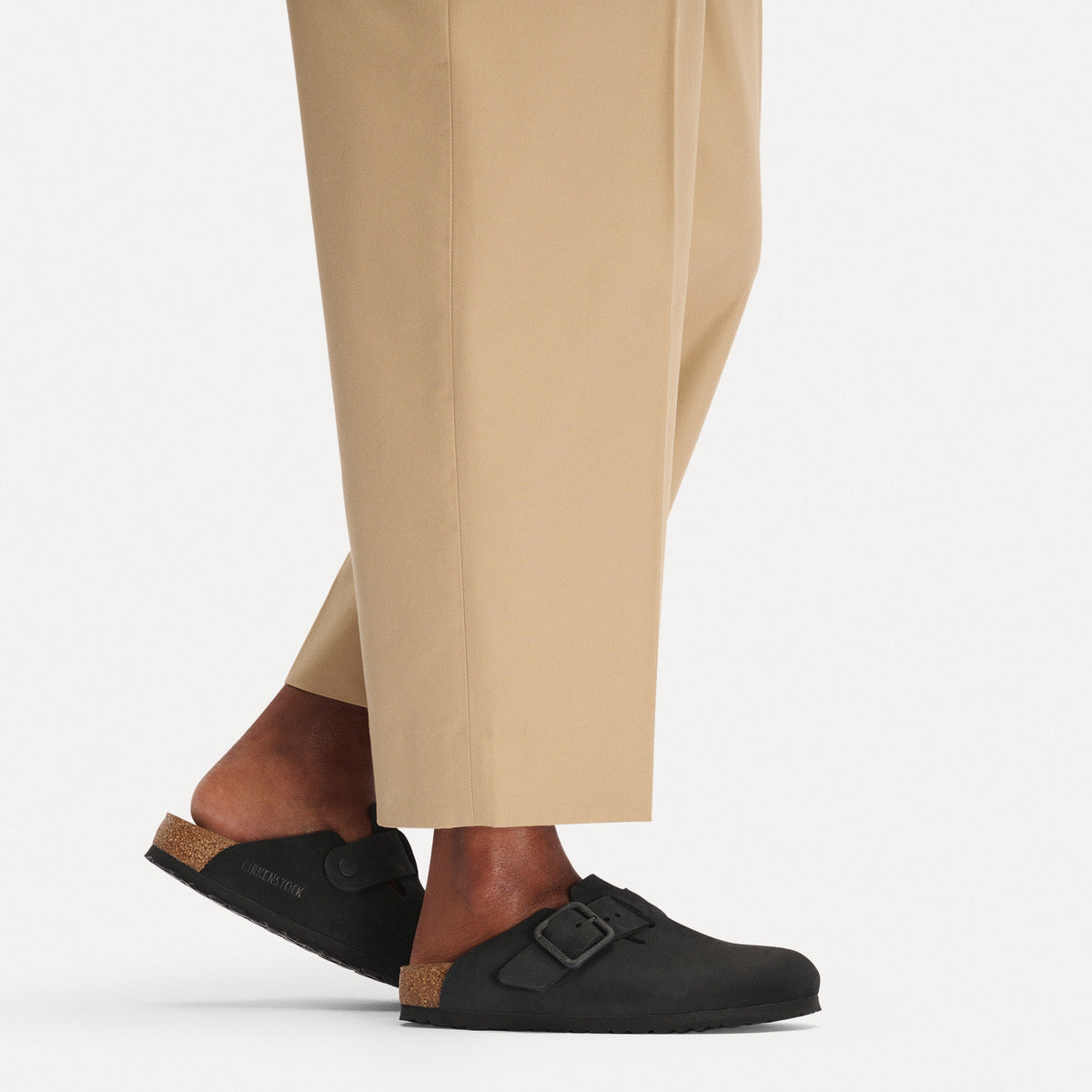 Birkenstock | Boston Wire Buckle Nubuck Regular - Black