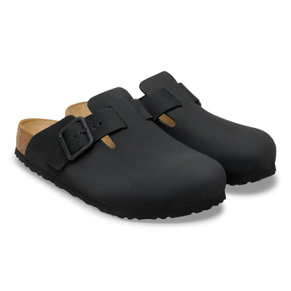 Birkenstock | Boston Wire Buckle Nubuck Regular - Black