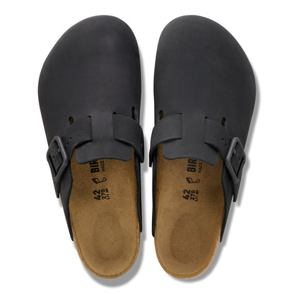 Birkenstock | Boston Wire Buckle Nubuck Regular - Black