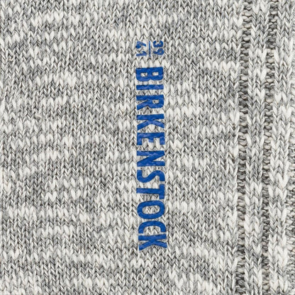 Birkenstock | Womens Cotton Slub Socks - Grey/White