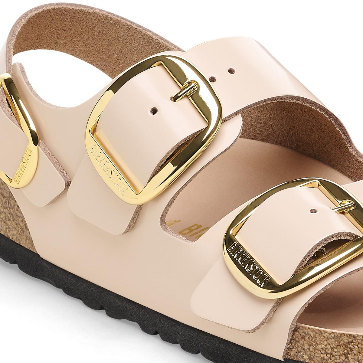 Birkenstock | Milano Big Buckle High Shine Regular - New Beige