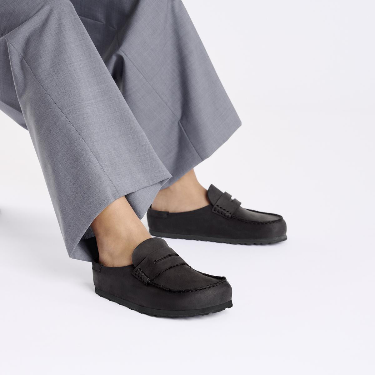 Birkenstock | Naples Wrapped Oiled Leather Regular - Black