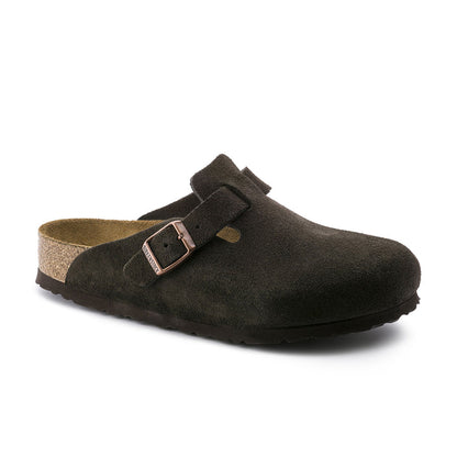 Birkenstock | Boston SFB Suede Narrow - Mocha