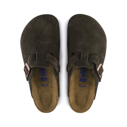 Birkenstock | Boston SFB Suede Narrow - Mocha