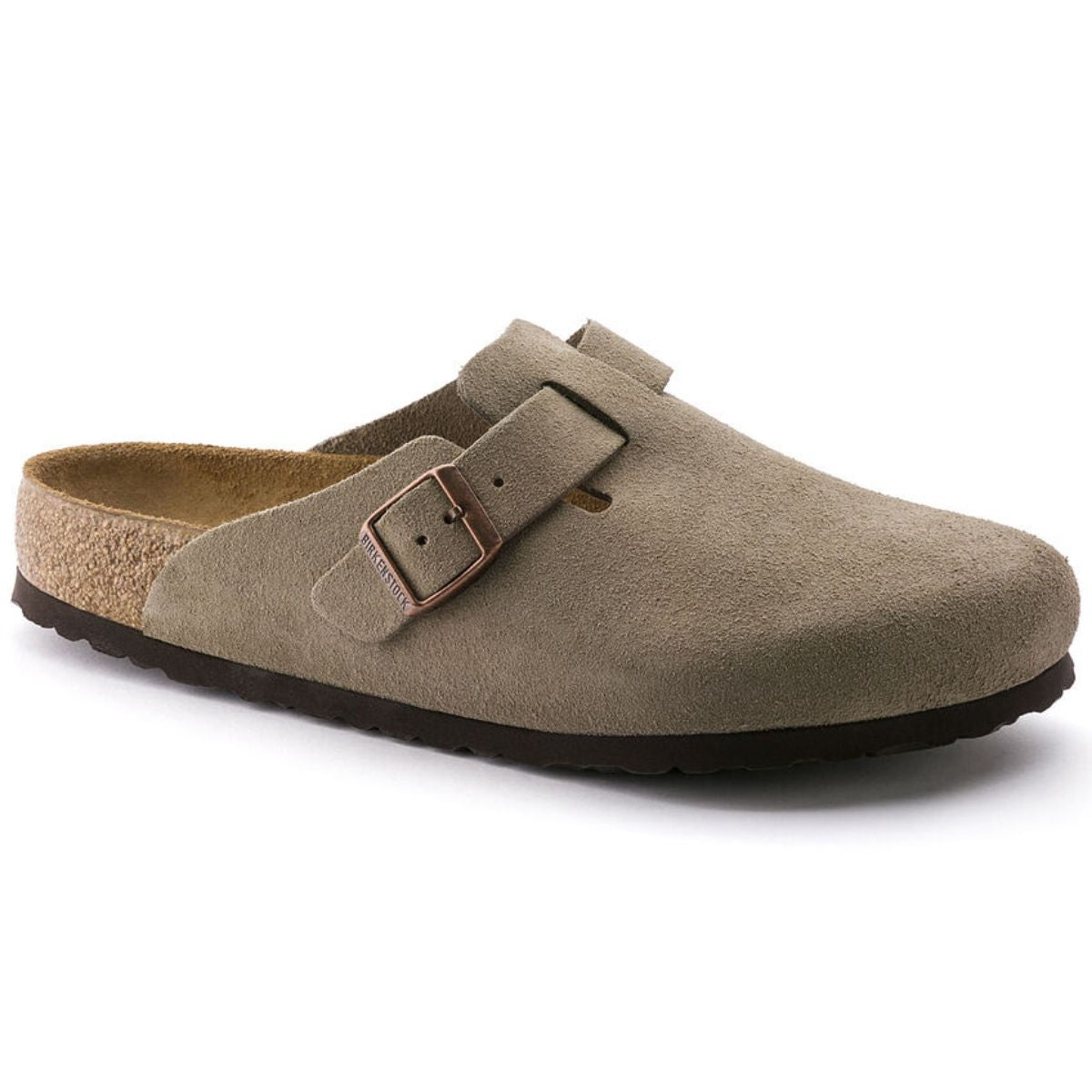 Birkenstock | Boston Soft Foot Bed Suede Reg - Taupe