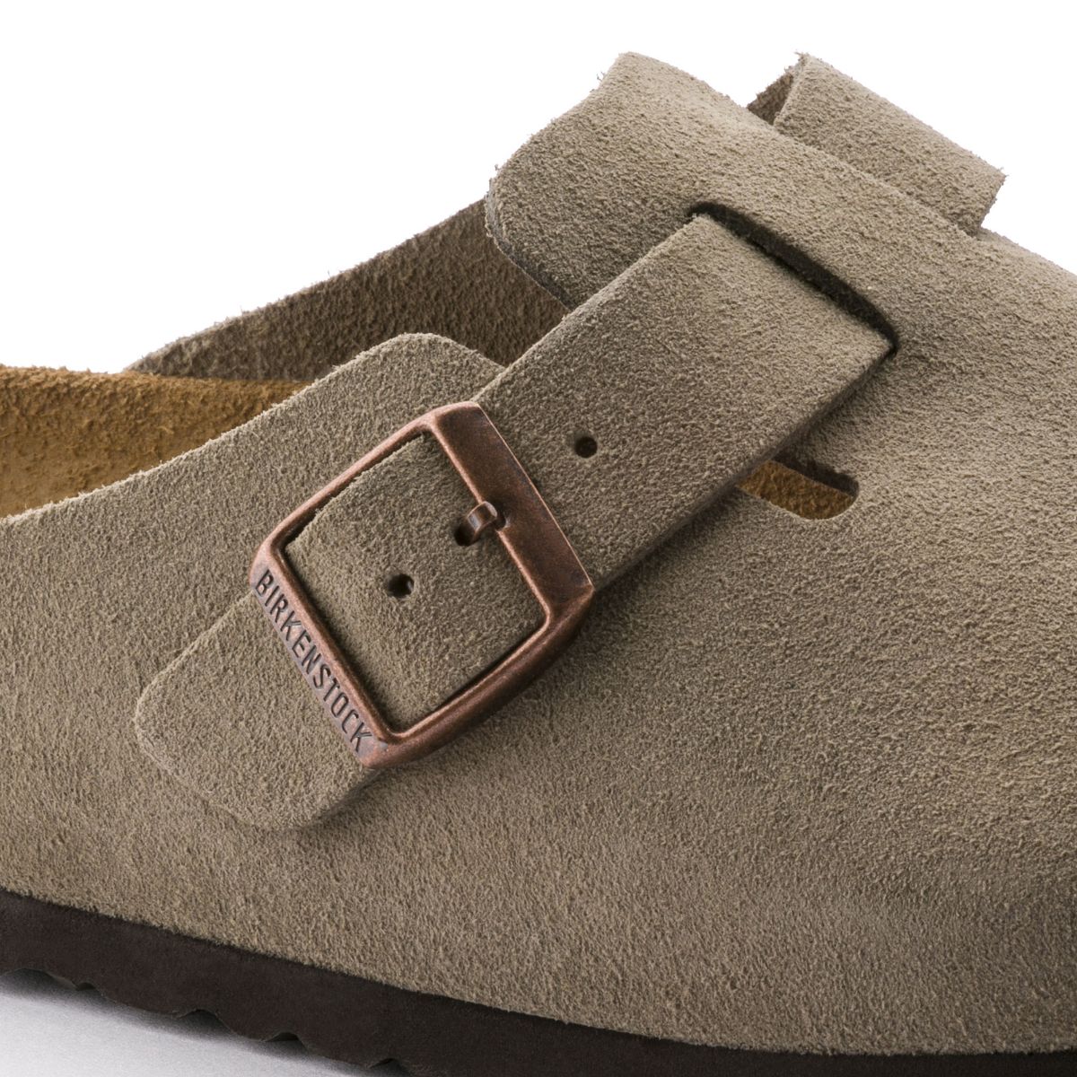 Birkenstock | Boston Soft Foot Bed Suede Reg - Taupe
