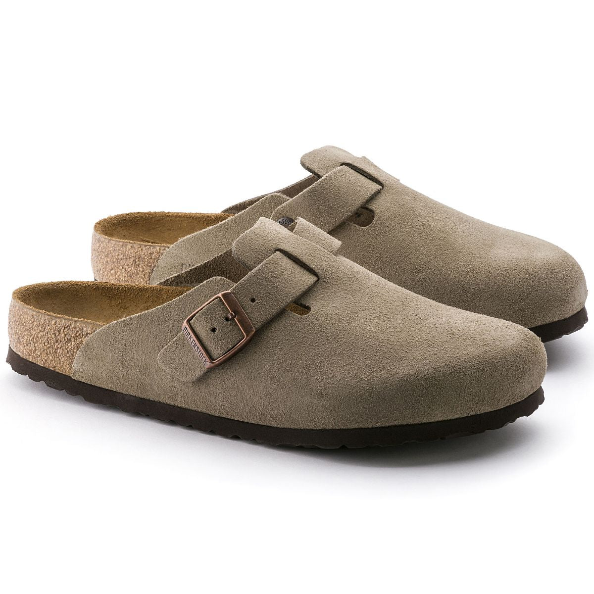 Birkenstock | Boston Soft Foot Bed Suede Reg - Taupe