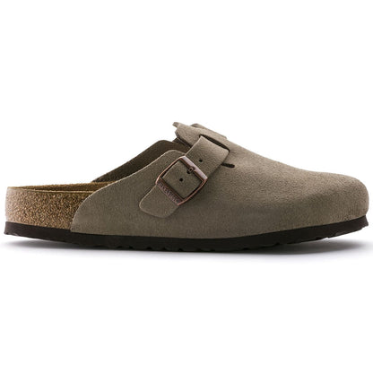 Birkenstock | Boston Soft Foot Bed Suede Reg - Taupe