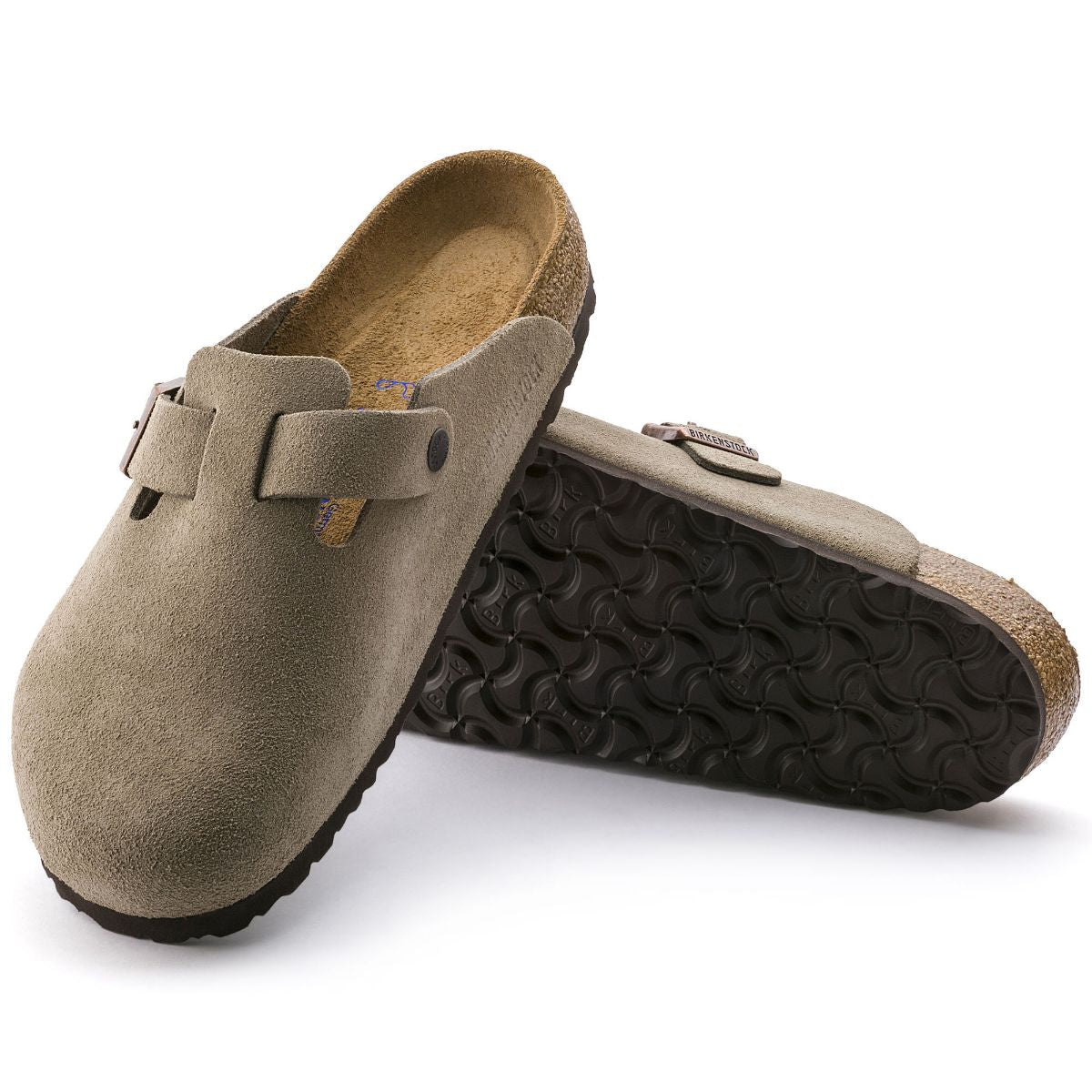 Birkenstock | Boston Soft Foot Bed Suede Reg - Taupe