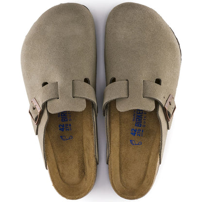 Birkenstock | Boston Soft Foot Bed Suede Reg - Taupe