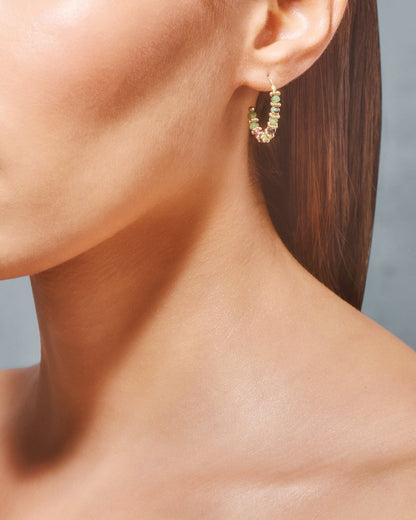 Tityaravy | Kamala Earrings - Green Amethyst