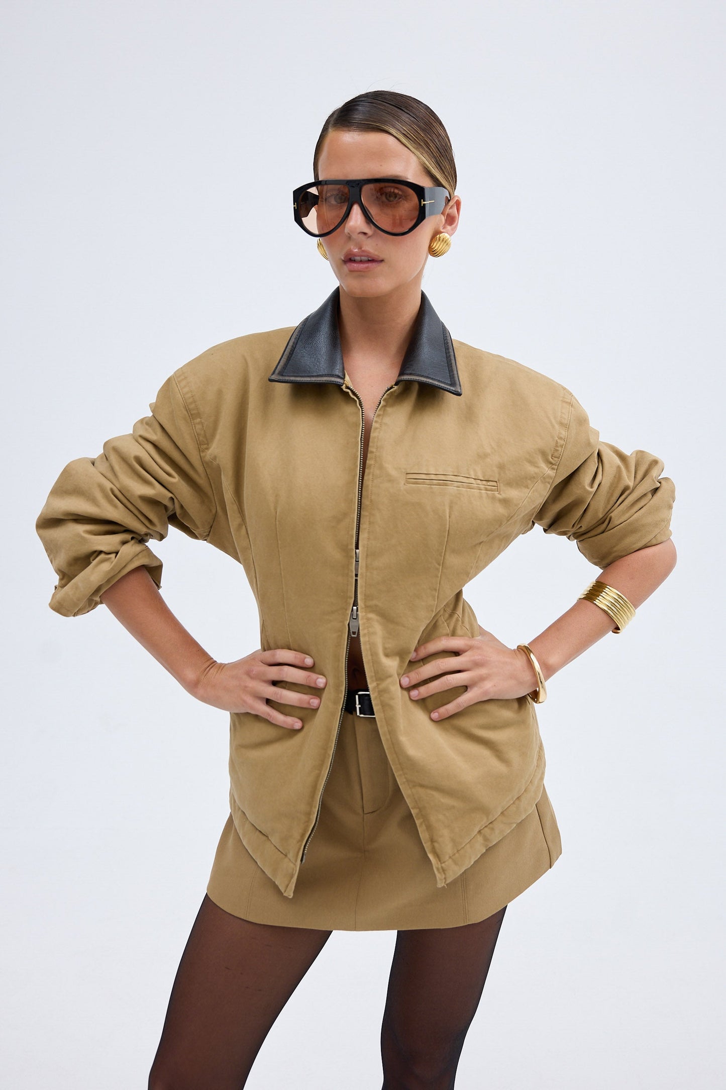 Bubish | Olivia Cinched Country Jacket - Tan