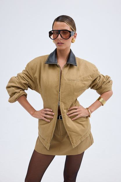 Bubish | Olivia Cinched Country Jacket - Tan