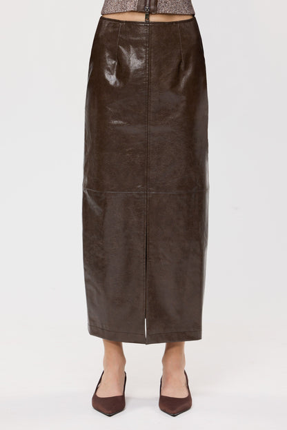 Bubish | Raye Maxi Skirt - Chocolate