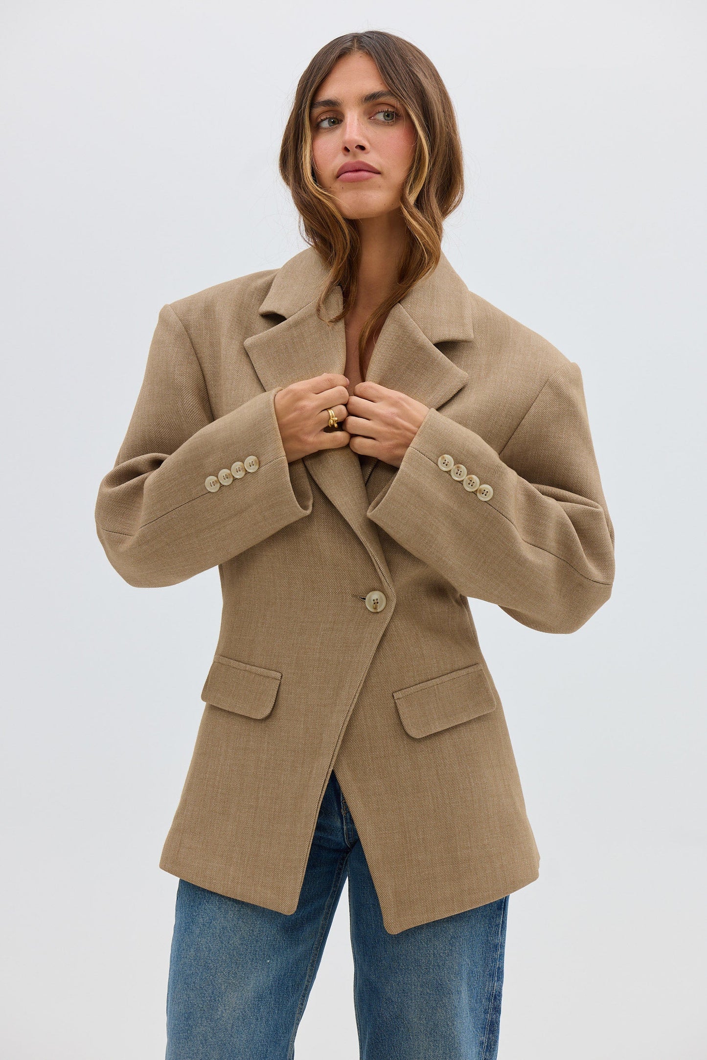Bubish | Saskia Cinched Blazer - Caramel