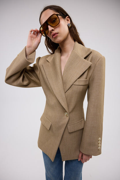 Bubish | Saskia Cinched Blazer - Caramel