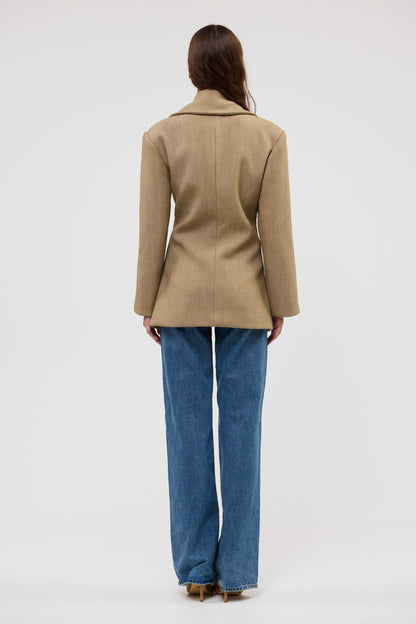 Bubish | Saskia Cinched Blazer - Caramel