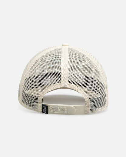 Von Dutch | Distressed Trucker - Ecru / Light Blue