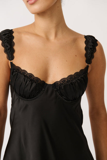 Kat the Label | Celeste Slip - Black