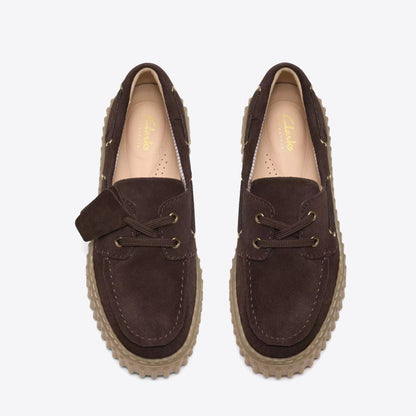 Clarks | Torhill Boat - Dark Brown Suede
