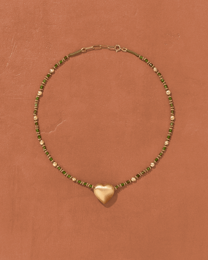Tityaravy | Bigdil Necklace - Diopside/Beige