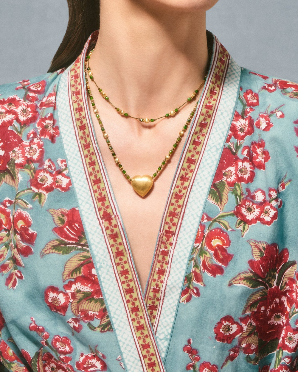 Tityaravy | Bigdil Necklace - Diopside/Beige