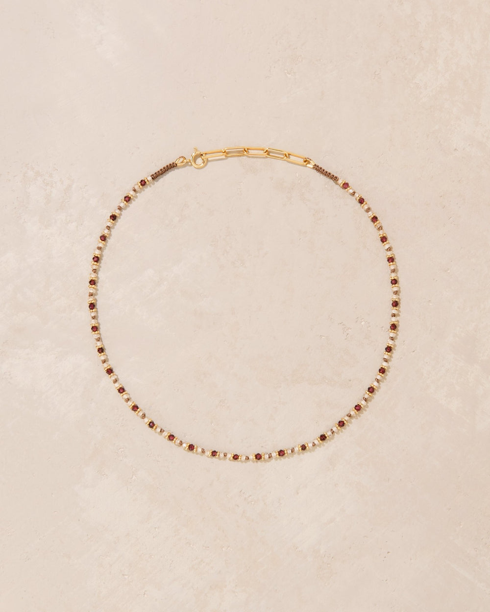 Tityaravy | Kravat Necklace - Garnet