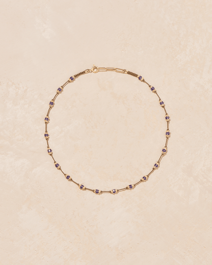 Tityaravy | Peony Necklace - Amethyst