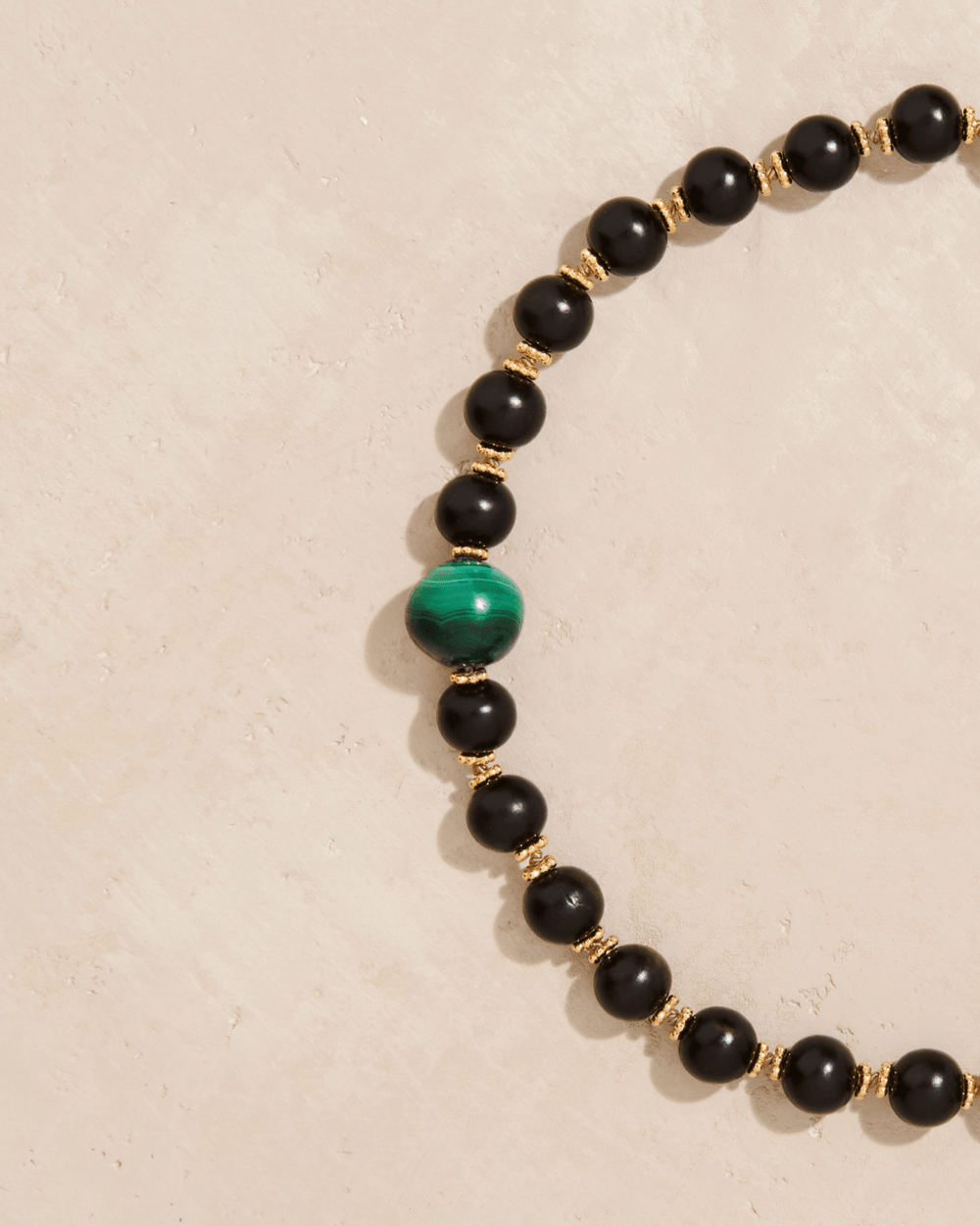 Tityaravy | Samhita Necklace - Malachite Wood