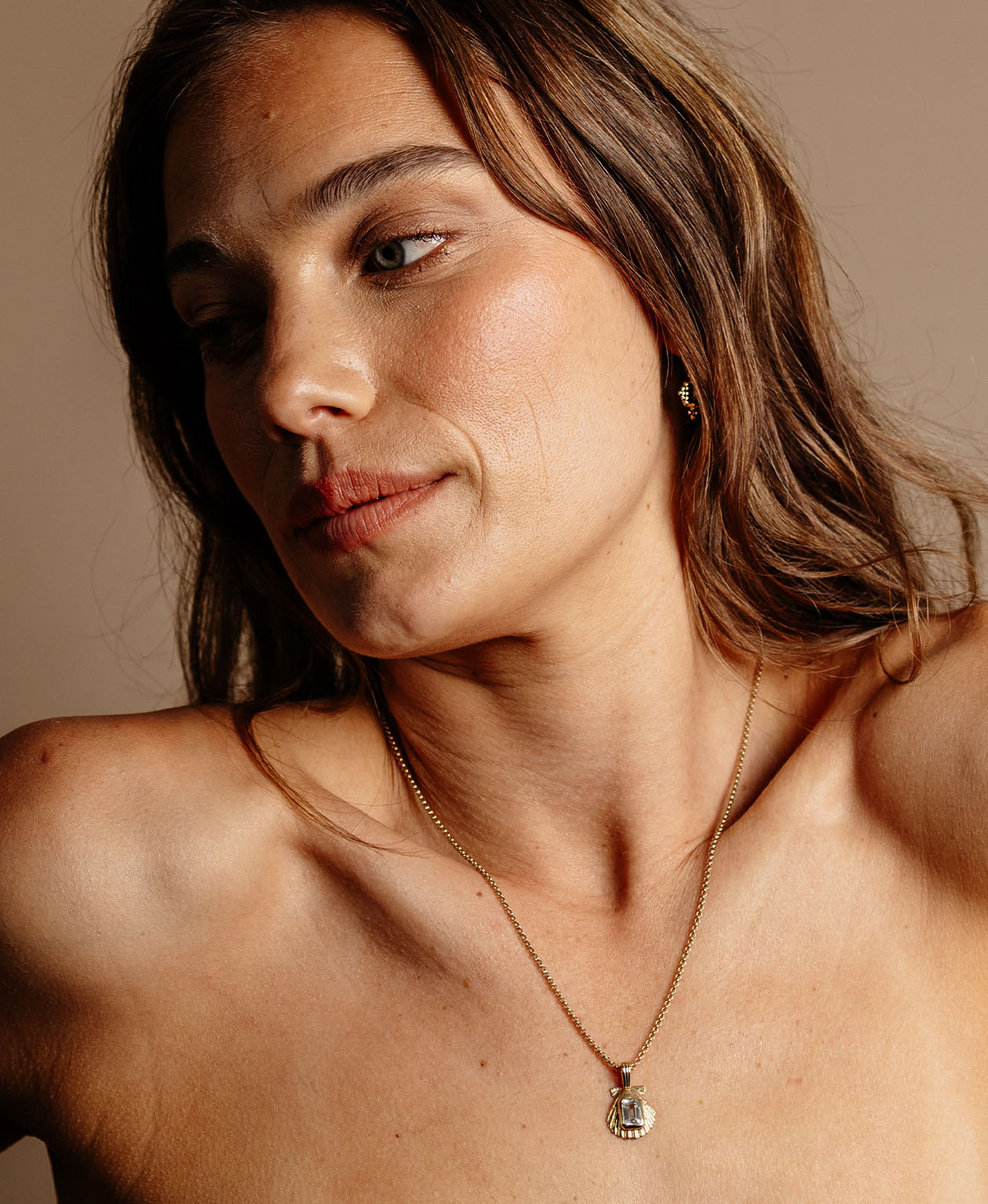 Zoe & Morgan | Cordelia Necklace - Gold White Topaz