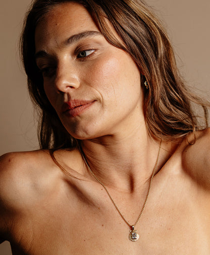 Zoe & Morgan | Cordelia Necklace - Gold White Topaz