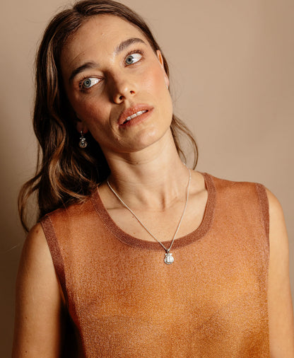 Zoe & Morgan | Cordelia Necklace - Silver White Topaz
