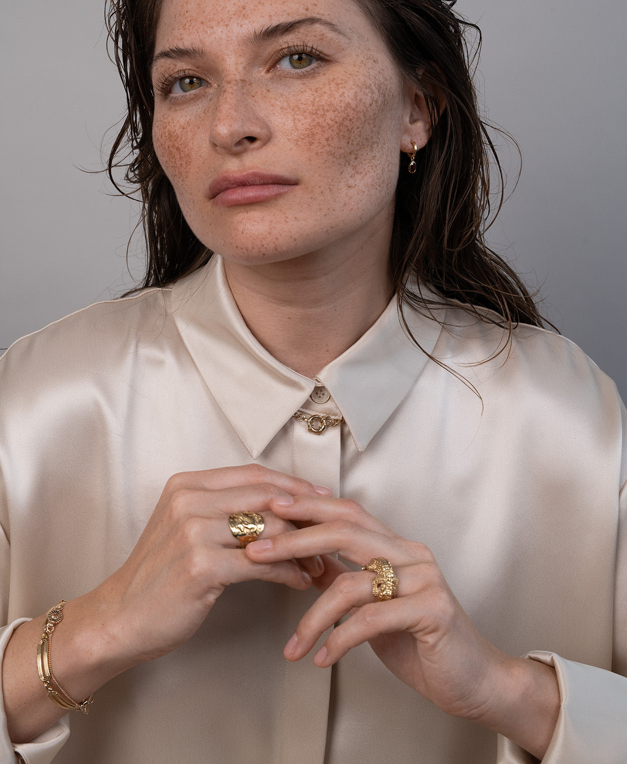 Zoe & Morgan | Crocodile Ring - Gold Vermeil