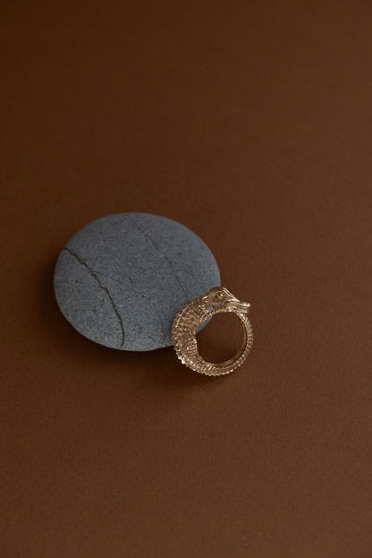 Zoe & Morgan | Crocodile Ring - Gold Vermeil