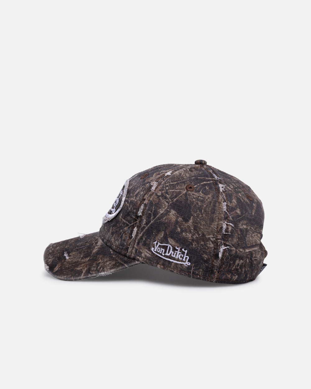Von Dutch | Dad Cap Destroyed Hat - Nature Camo