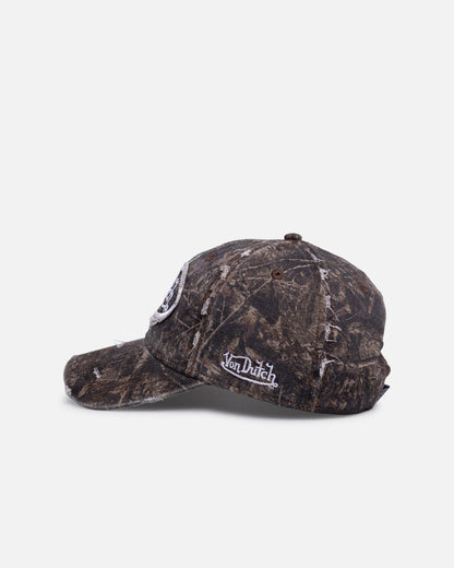 Von Dutch | Dad Cap Destroyed Hat - Nature Camo