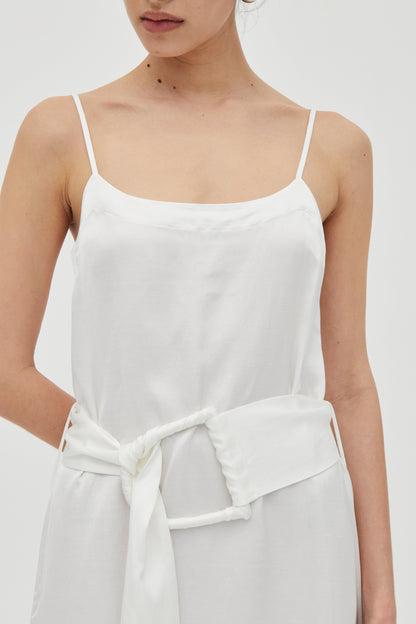 Third Form | Elysian Belted Maxi Dress - White