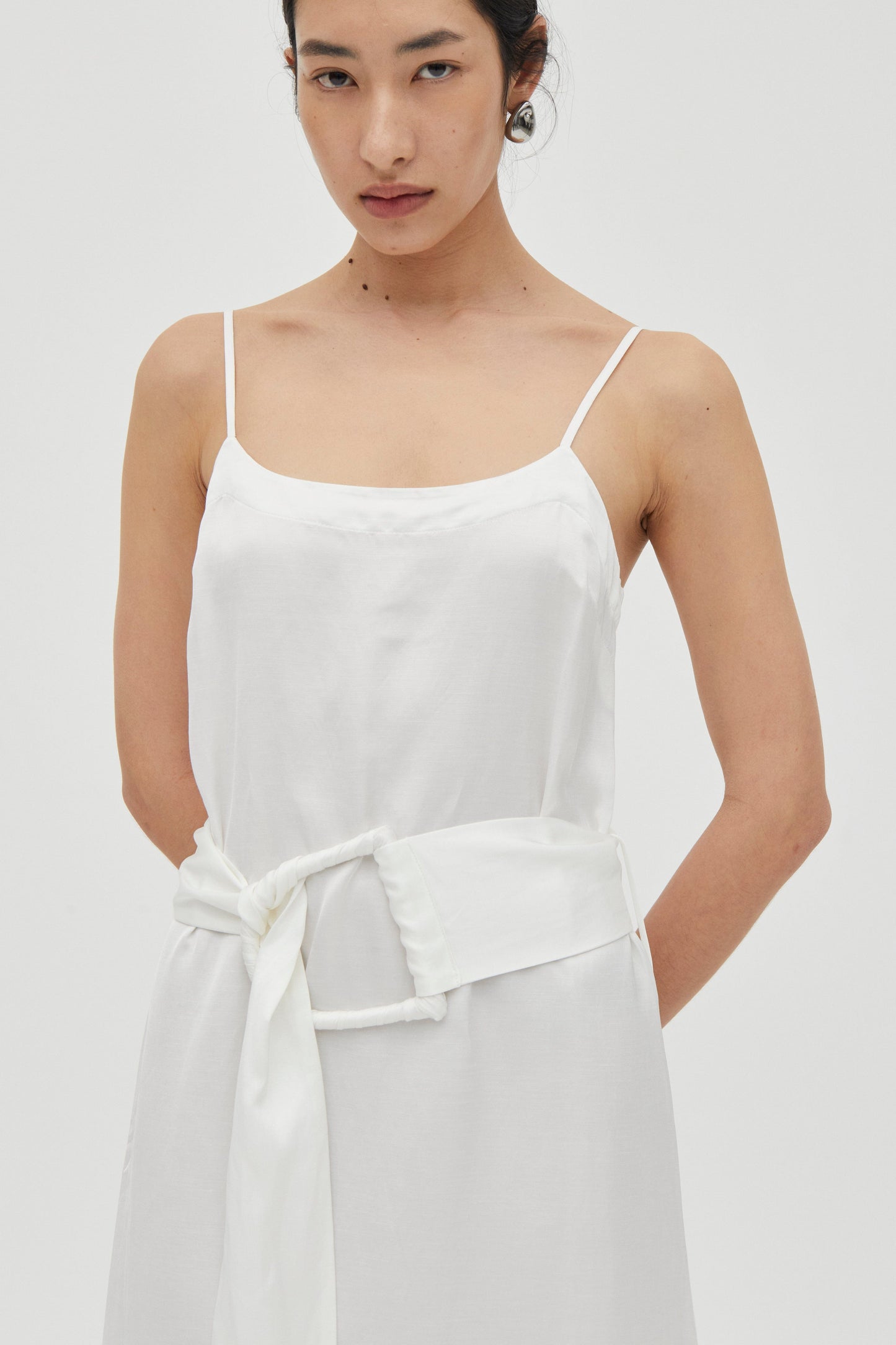Third Form | Elysian Belted Maxi Dress - White