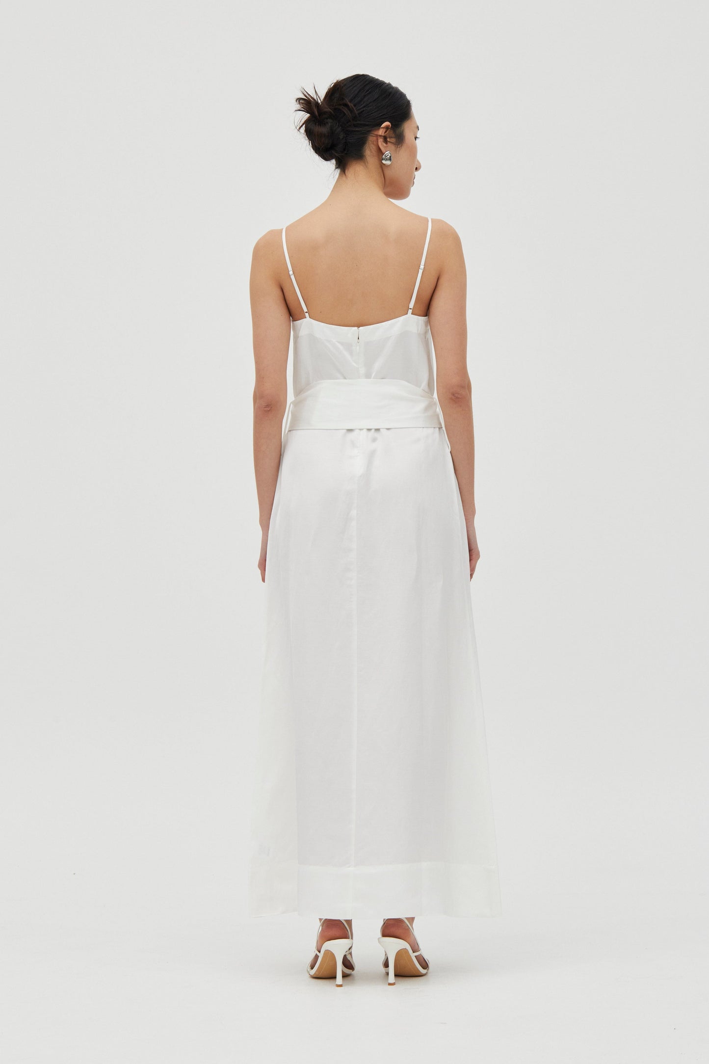 Third Form | Elysian Belted Maxi Dress - White