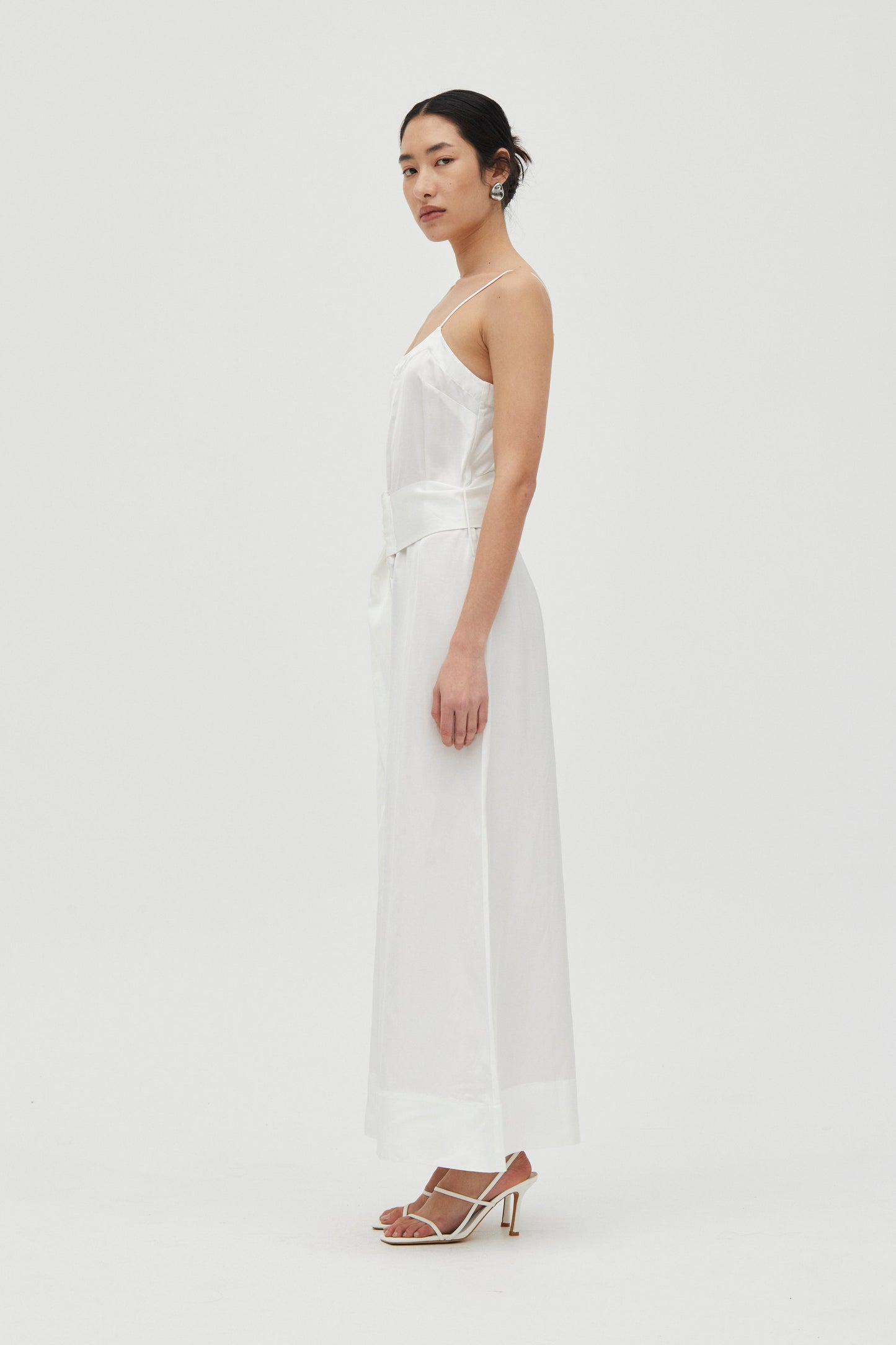 Third Form | Elysian Belted Maxi Dress - White