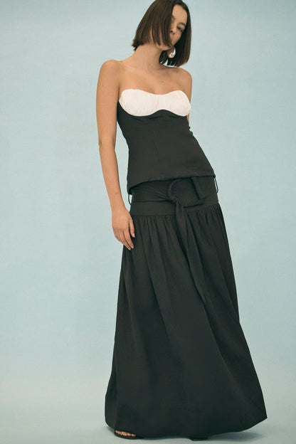 Third Form | Elysian Belted Maxi Skirt - Black
