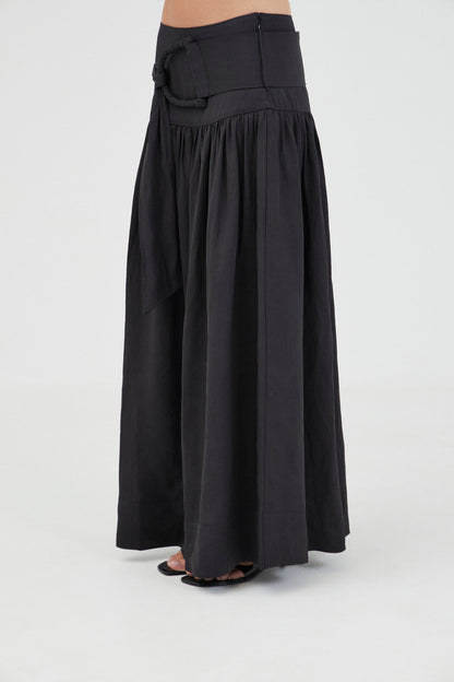 Third Form | Elysian Belted Maxi Skirt - Black