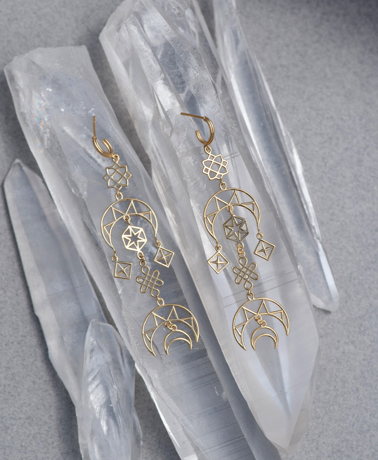 Zoe & Morgan | Enlightened Earrings - Gold