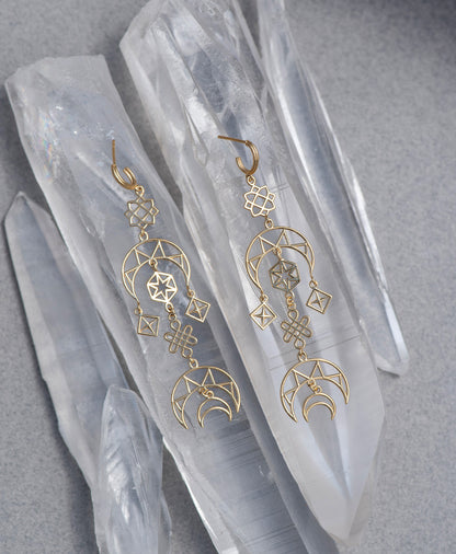 Zoe & Morgan | Enlightened Earrings - Gold