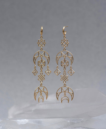 Zoe & Morgan | Enlightened Earrings - Gold